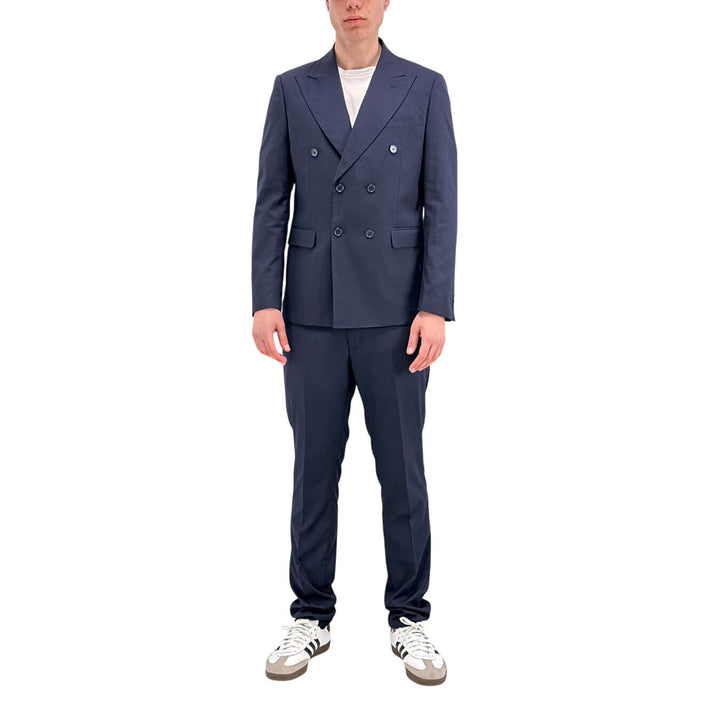 Marco Nils Completo Uomo, Doppiopetto, Tessuto Misto, Blu
