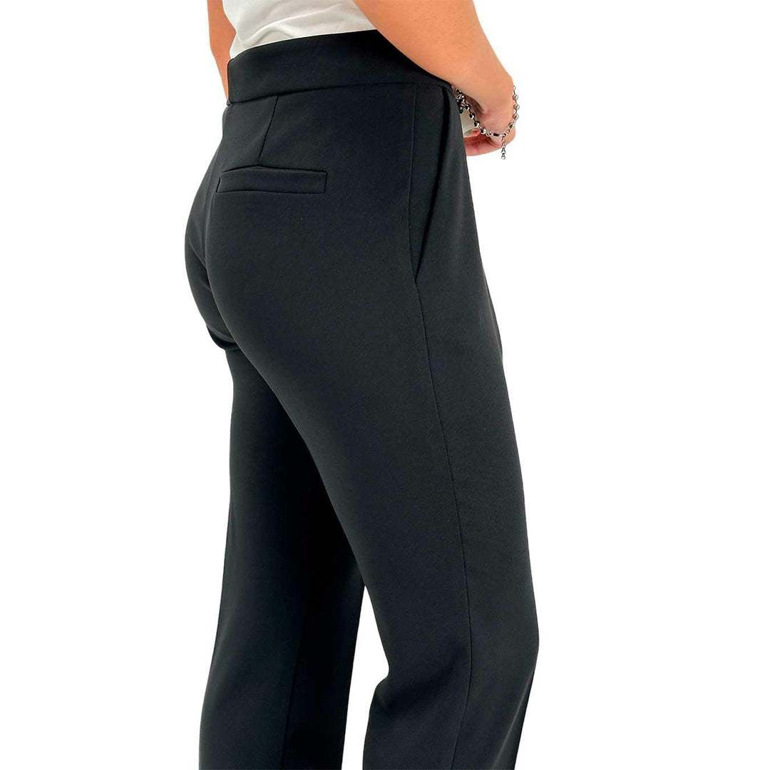 Imperial Pantaloni Donna, Modello Classico, Tessuto Misto, Nero