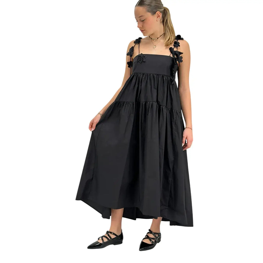 Meimeij, Abito, Donna, Cotone, Nero