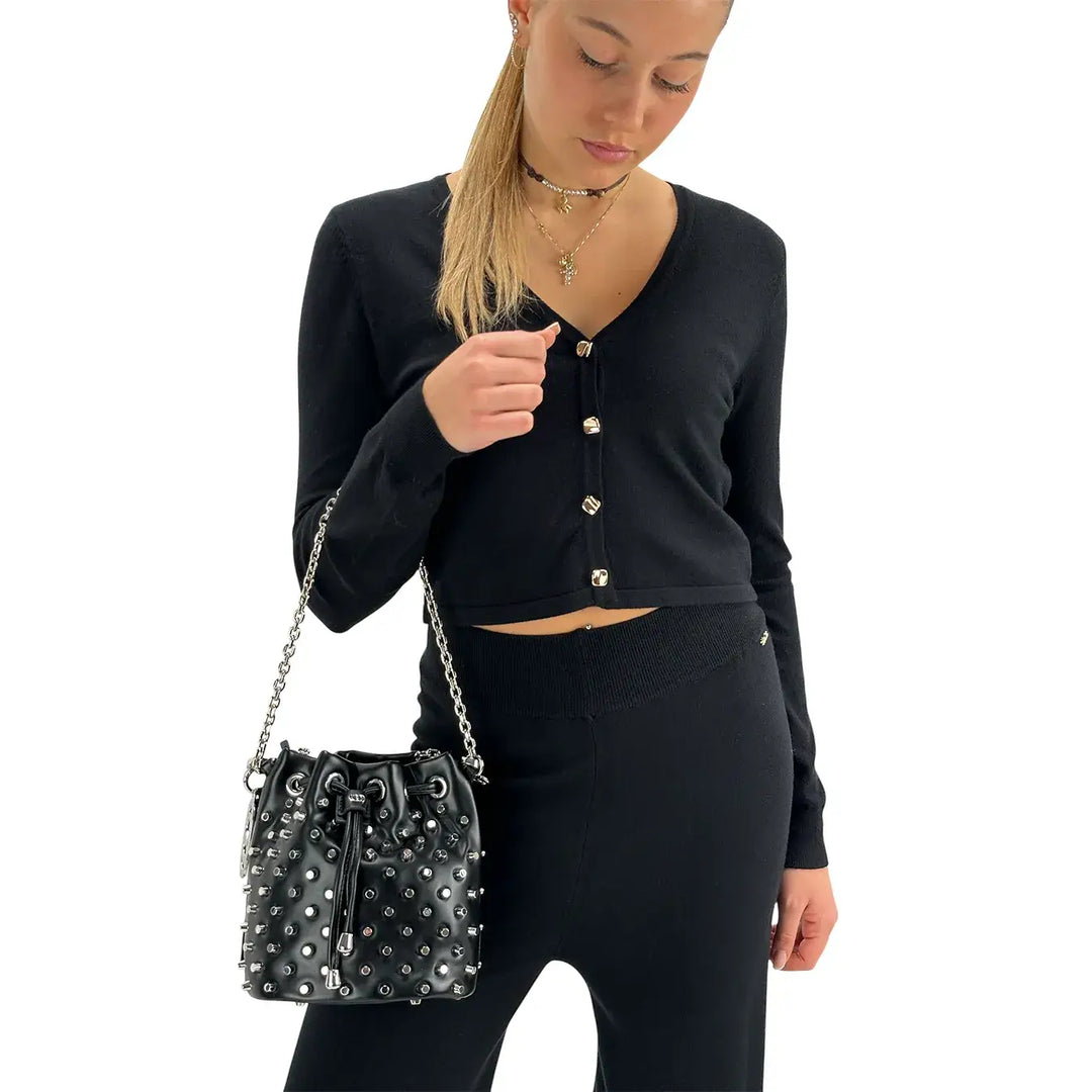 Koralline, Twinset, Donna, Tessuto Misto, Nero