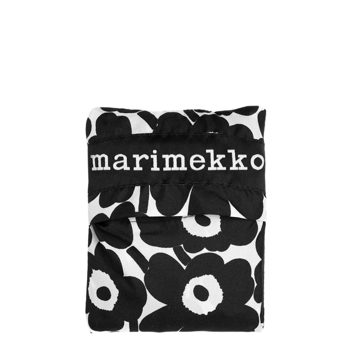 Marimekko, Borsa, Smartbag Mini Unikko Bag, Bianco Nero - BassiniBoutique.it