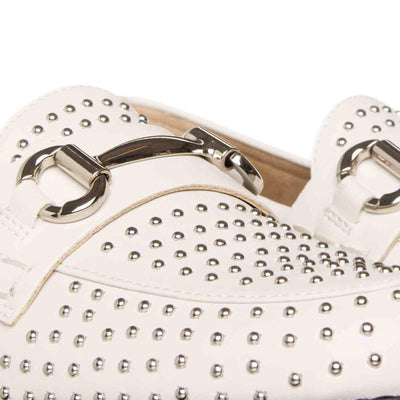Steve Madden Moccasino Trample Donna, Ecopelle, Bianco - BassiniBoutique.it