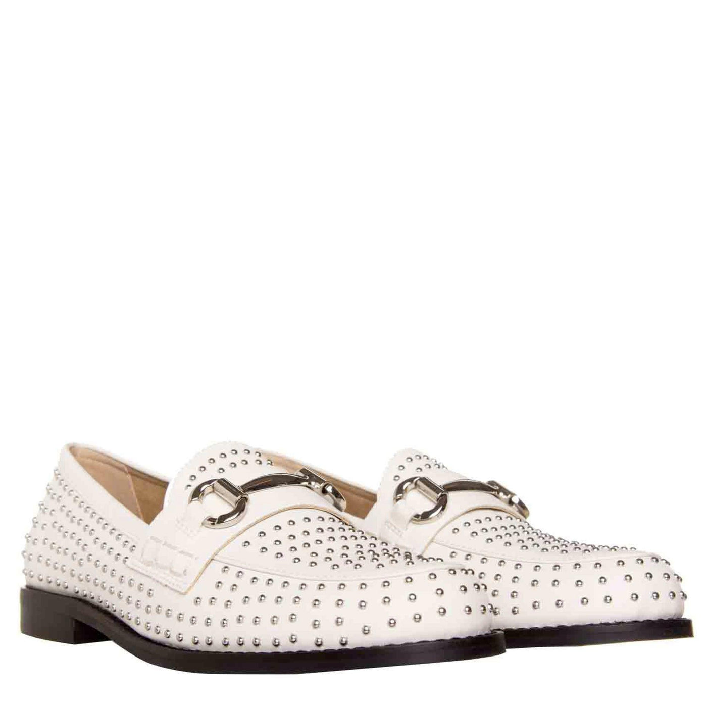 Steve Madden Moccasino Trample Donna, Ecopelle, Bianco - BassiniBoutique.it