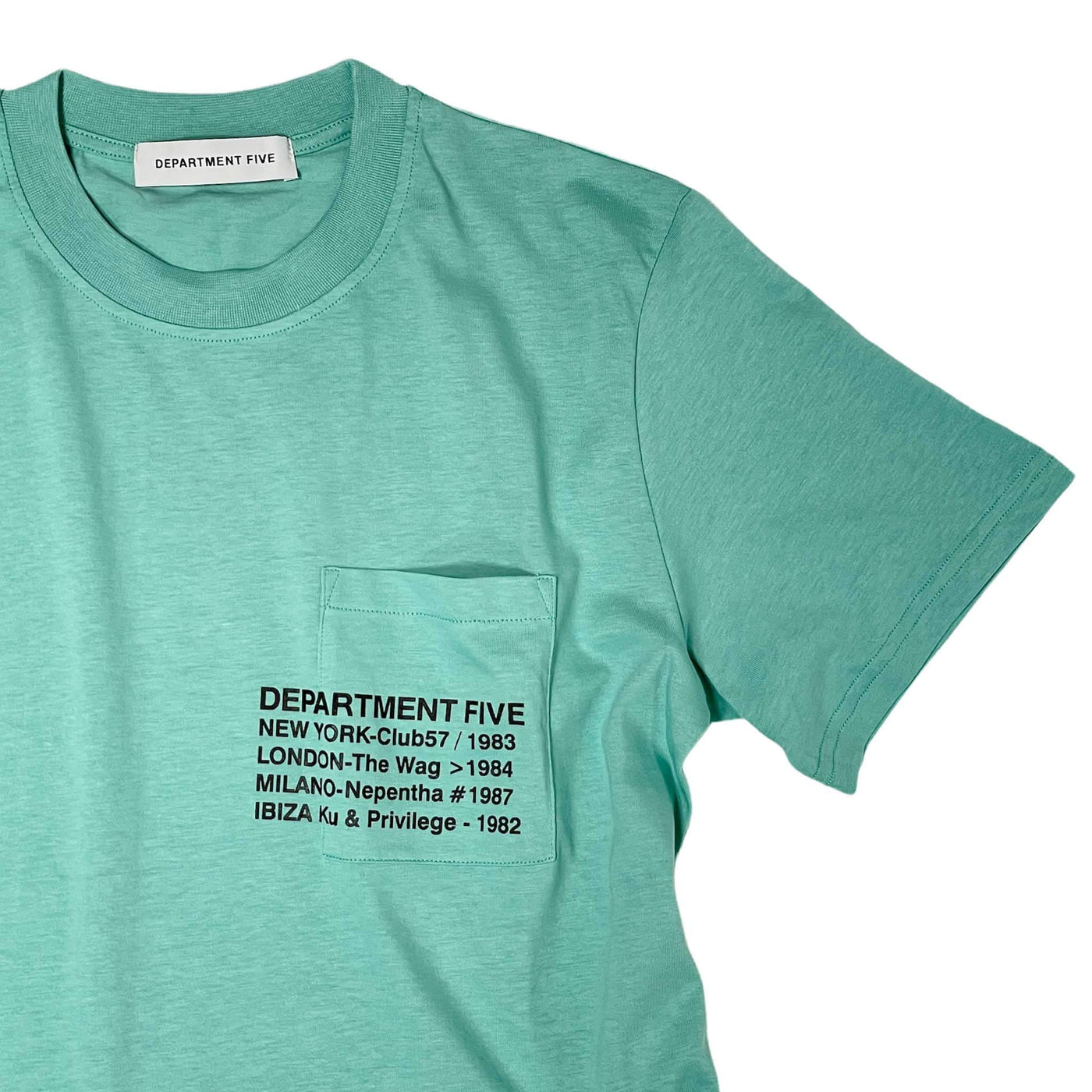 Department Five t Shirt mc, Ut009.1jf0007, Girocollo, 727 Verde Acqua, Bassiniboutique.it, 2022 p/e