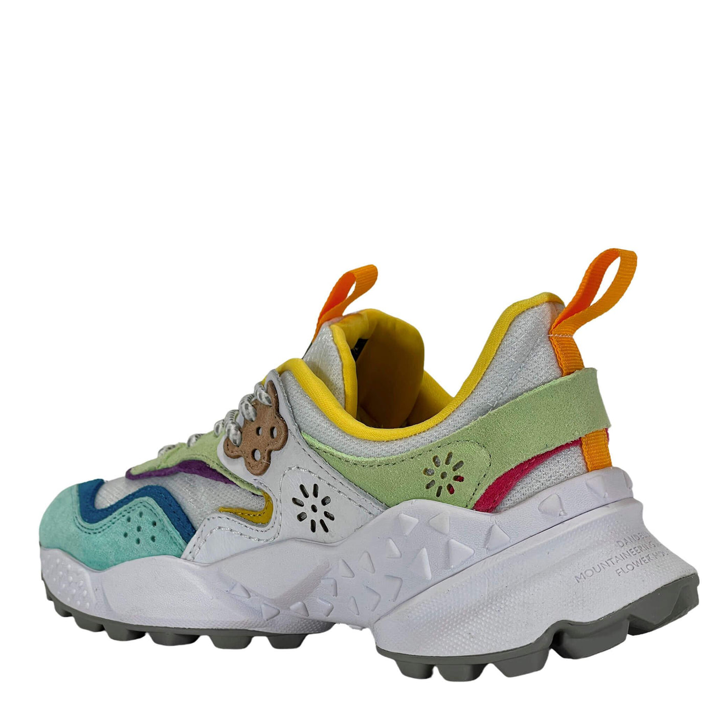 Flower Mountain Sneakers, 0012016783.02.1c75, Kotetsuwoman, Turchese Bianco, Bassiniboutique.it, 2022 p/e