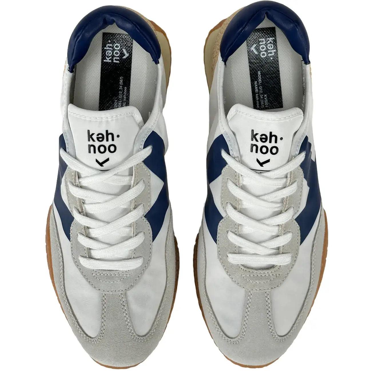 keh noo Sneakers, Km9313, Logo Blu, wht Blu, Bassiniboutique.it, 2023 p/e
