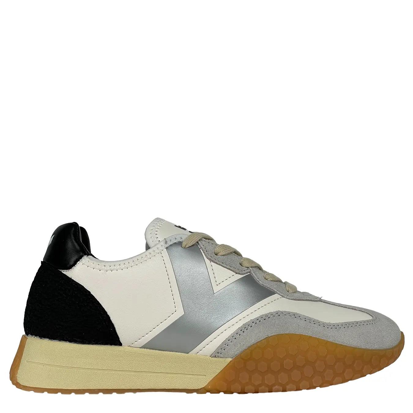 ken hoo Sneakers Pelle, W9510, Logo Argento, 104 Bianco, Bassiniboutique.it,&#x20;