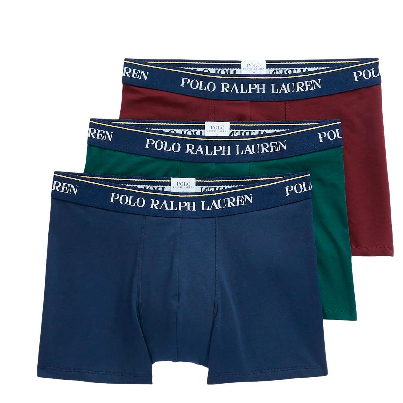 Polo Ralph Lauren Boxer, 714830299, Clssic Trunk 3 Pack Trunk, 067grn Rich Rub, Bassiniboutique.it,&#x20;