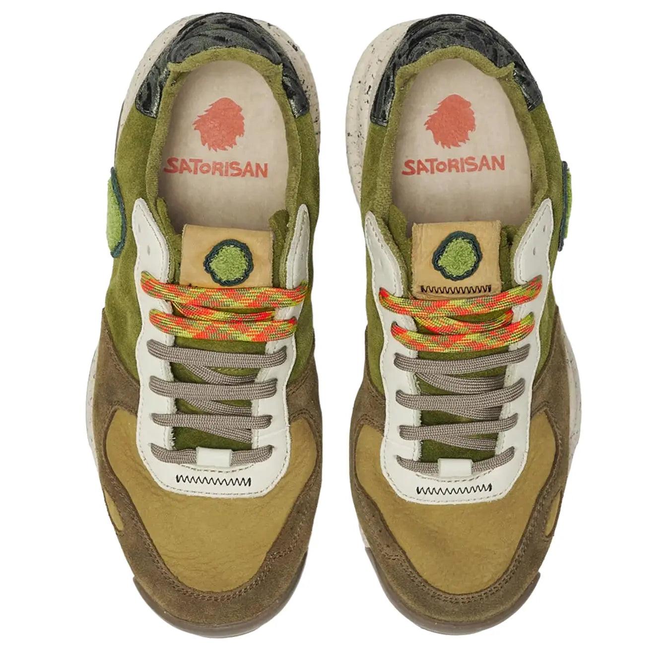 Satorisan Sneakers, 120062, Chacrona Premium, Veronese Green, Bassiniboutique.it, logo sulla linguetta, logo sulla soletta interna
