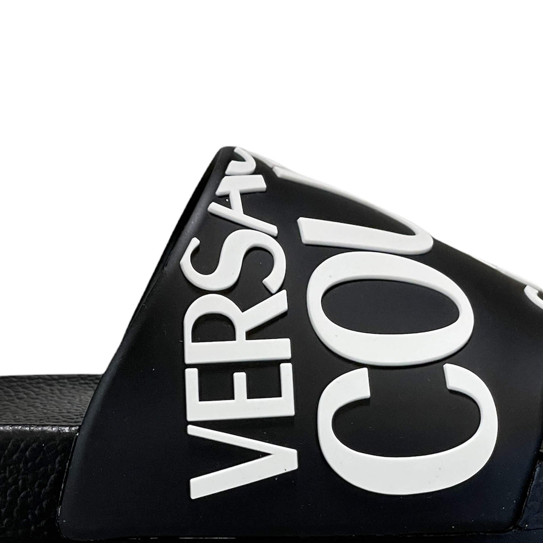Versace j Ciabatte, 72va3sq1, Fondo Shelly Dis. Sq1, 899 Black, Bassiniboutique.it, 2022 p/e